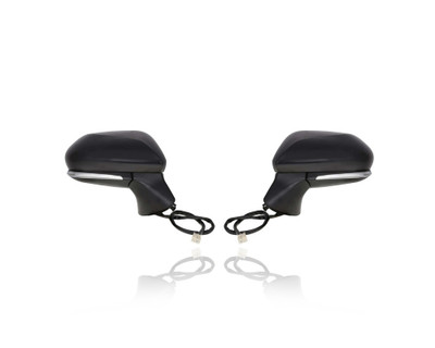 Door Mirror - Compatible/Replacement for '18-23 Toyota Camry/Hybrid LE/SE (North American-Built) - Powered, Heated, With Signal Lamp, Without Blind Spot & Camera - Pair Set - 8791006810, 8794006810